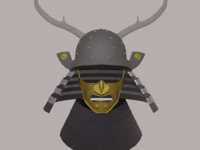 Samurai Helmet 3D model
