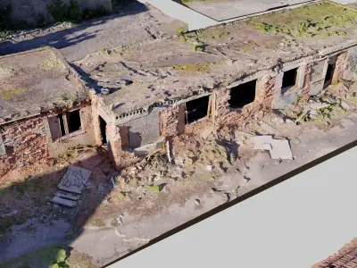 Abandoned-Soviet-Base-Kitbash 3D model