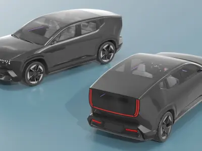  All Electric Compact SUV Black 