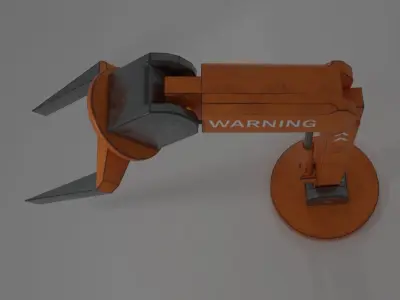 Robotic Arm Stylized Low-poly 3D model