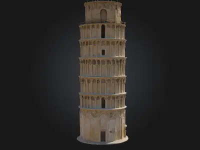 Leaning Tower of Pisa  An Icon of Architectural Wonder 3D model