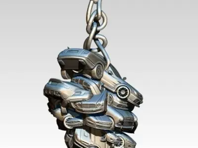 tech Cars chief boss master king man pendant jewel 3D print model