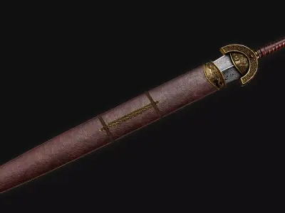 Viking Swords Pack Low-poly 3D model