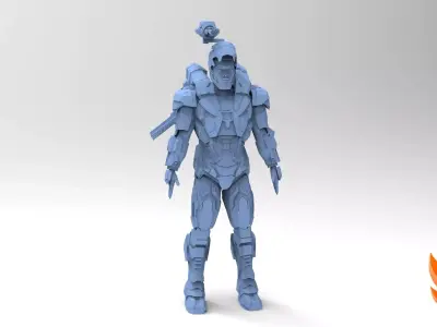 War Machine Inifinity War MK4 Armor  3D model