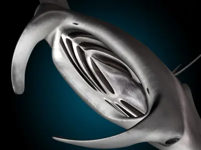 Manta Ray 3D model shop