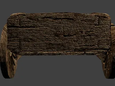 3D Models Middle Ages Carrage Low-poly 3D model
