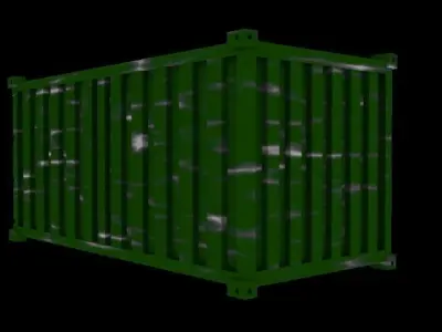 Container for ships Low-poly 3D model
