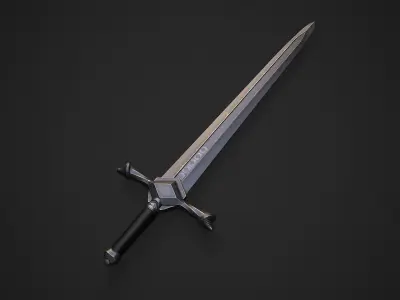 Sword 6 Low-poly 3D model