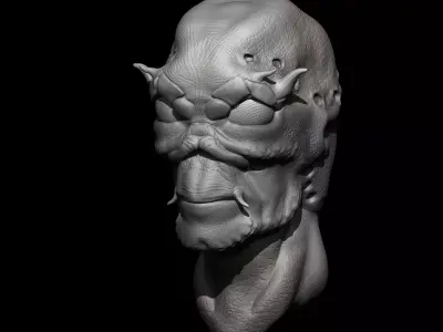   Alien head  3D print model