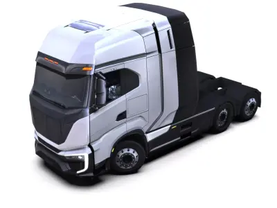 IVECO S EWAY TRUCK  2026  LOWPOLY 3D MODEL Low-poly 3D model