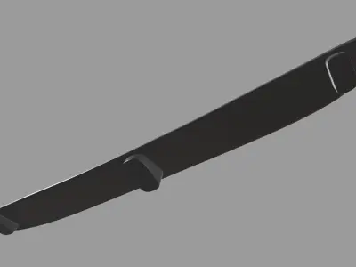 Car Spoiler 011 Low-poly 3D model
