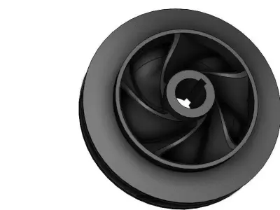 close impeller centrifugal pump 3D model