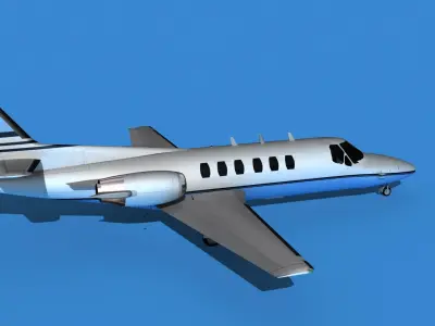 Cessna Citation 550 II Bravo V02 3D model