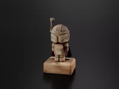 Mini Mandalorian 01 3D print model