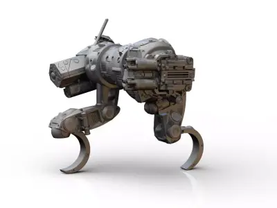 Mech- Sabueso All terrain military mech vehicle 3D print model