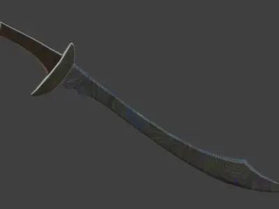 Scimitar Sword 3D model