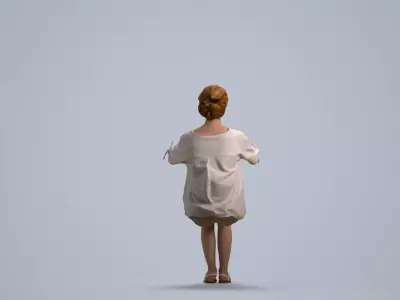 00179Marike010 - Adult Caucasian woman driving car in casual 3D model