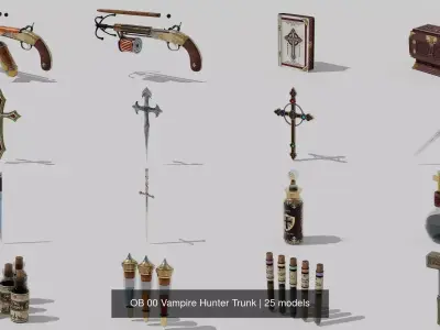 OB 00 Vampire Hunter Trunk 3D Model Pack