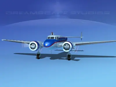 Lockheed L10 Electra National 3D model
