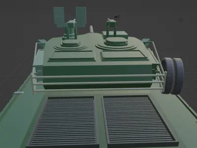 Mid poly M1A1 Abrams Tank 3D Model 3D model