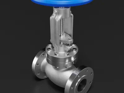 Industrial Valve 3D model by 3DModelingCorp