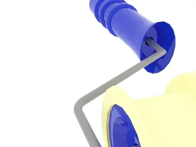 Brick Embossed Paint Roller 3D model