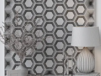 ANTIQUE BRAEE DECORATIVE SET 01 3D model