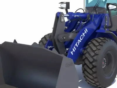Hitachi ZW180 Wheel Loader 3D model