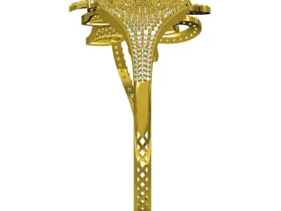 Antique Flower Design Bracelet 3D print model