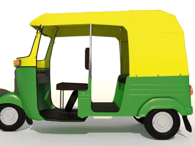 The Auto Rickshaw 3D model
