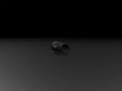 Modular Game Ready Laser sight for guns Free low-poly 3D model