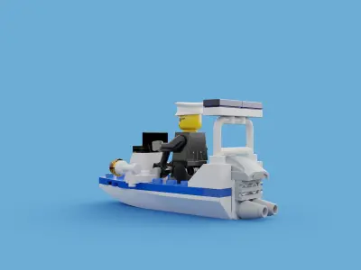 LEGO City - Police Boat 3D model