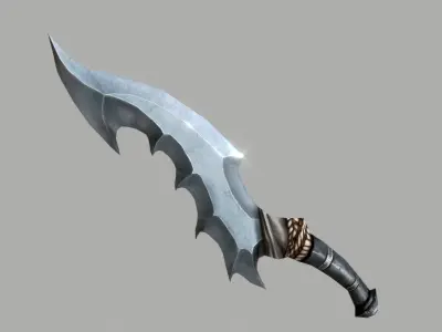 Ancient Dagger Low-poly 3D model