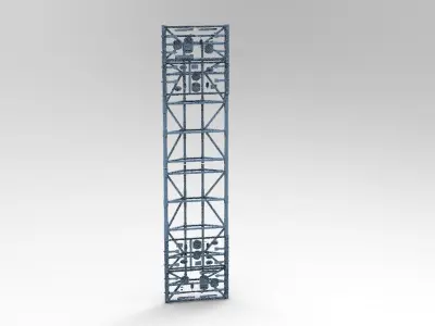 Sci Fi Ship Docking Griding 3  3D model