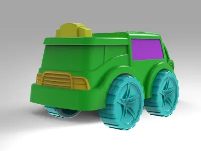 Recycle truck 3D model
