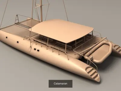 Watercrafts boat 3D Model Pack