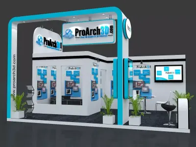 Exhibition - Area - 6X4-3DMAX2009-6 3D model