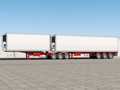 Double Trailer Vawdrey 2 3D model