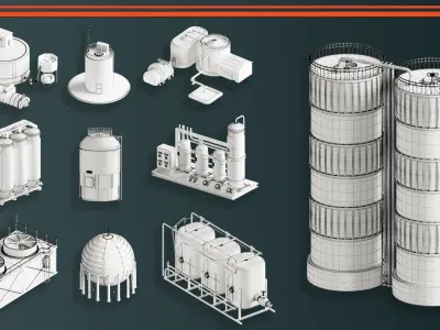 Factory Units-VOL01 3D model