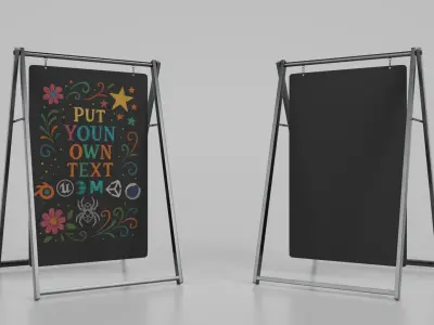Creative Studio Essentials - Customizable Chalkboards 3D model