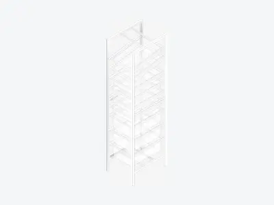 Shelving - Modular Rack - Integral - Type 5 Low-poly 3D model