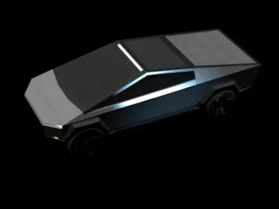 Tesla Cybertruck Free low-poly 3D model