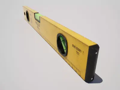 Spirit Level  Low-poly 3D model