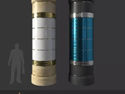 Arc series - Column B Free 3D model