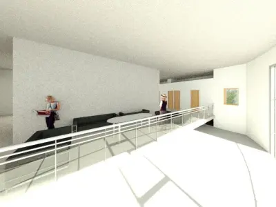 Aesthetic Commercial Building 3D model