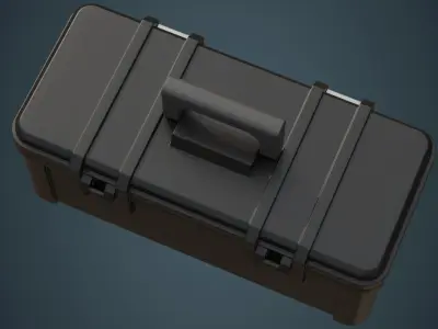 Toolbox 3A Low-poly 3D model