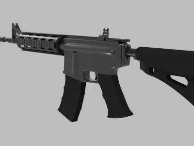 Assault weapon M4A1 Free 3D model