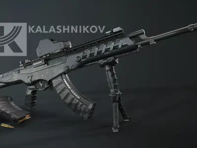 AK ALFA Low-poly 3D model