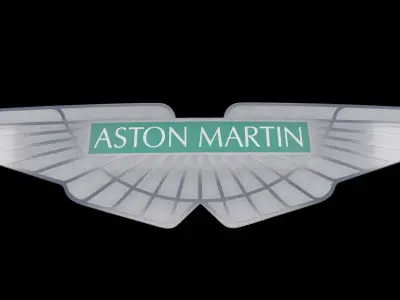 aston martin badge logo emblem Low-poly 3D model