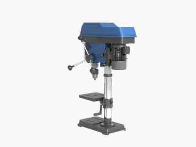 Drill Press Low-poly 3D model get